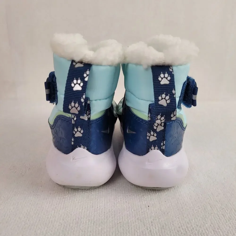 Nike Flex Advance SE Glacier Blue Fleece Lined Toddler Boots Size 10C